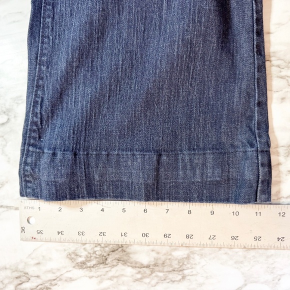 Old Navy The Flirt Wide Leg Trouser Dark Wash Jeans - Picture 2 of 9